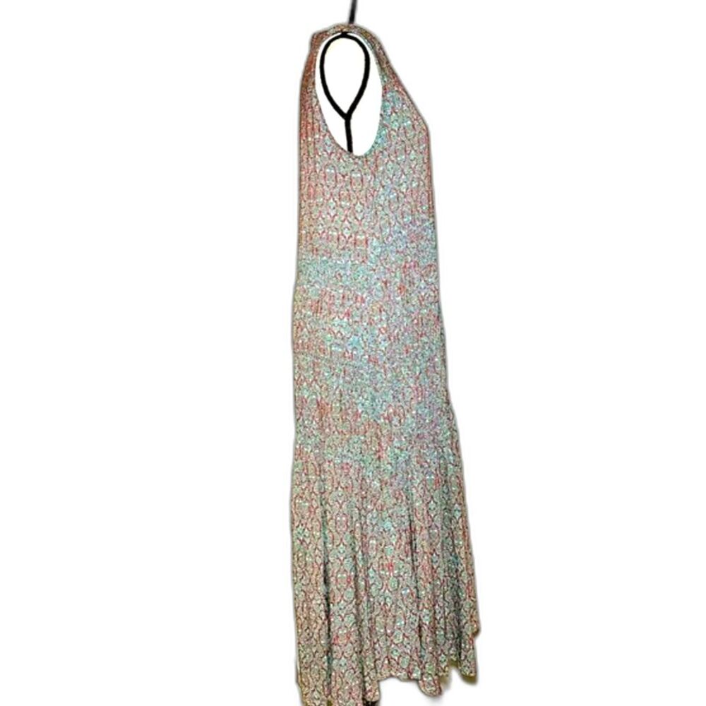 🌟 Mystree Felicity Smocked Sleeveless Maxi Sz S #D3 - Picture 6 of 8